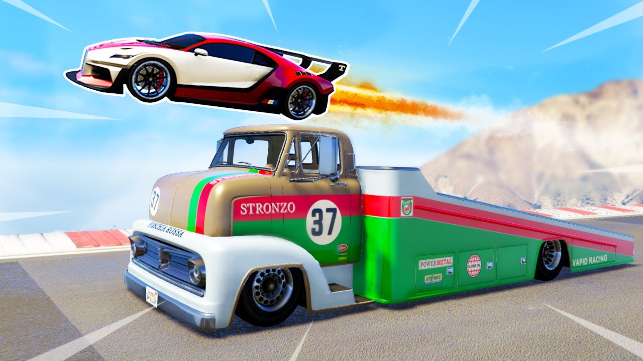 INSANE STUNTS WITH RAMP TRUCK | GTA 5