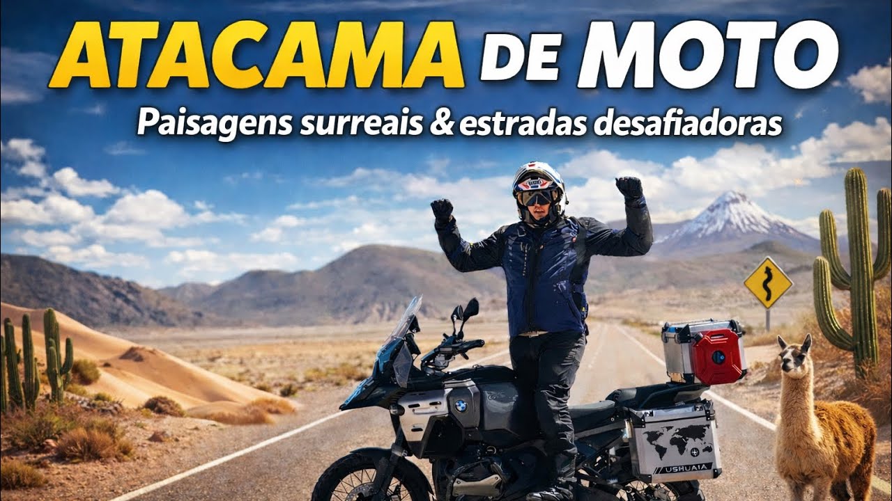 Atacama de moto - Paisagens surreais e estradas desafiadoras 