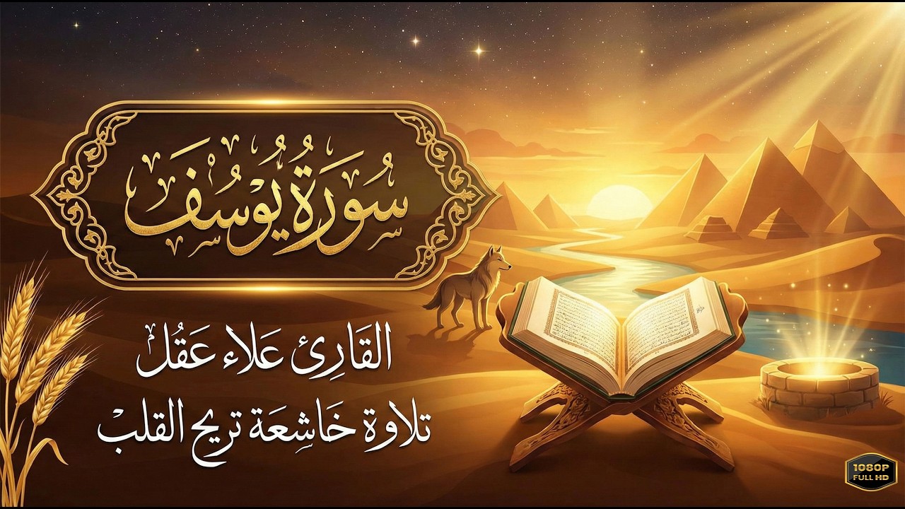 سورة يوسف بصوت جميل راحة وسكينة | شفاء وبركة وحفظ من الشيطان | القارئ علاء عقل,