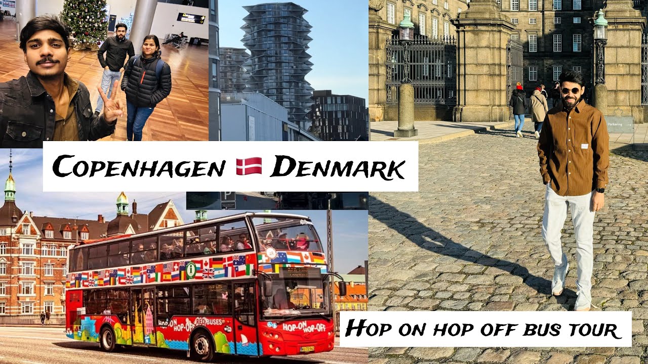 Visit copenhagen🇩🇰!! Hop on hop off bus tour॥Capital of Denmark॥Indian in Denmark॥happiest country