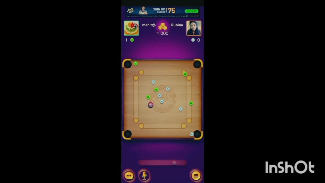 carrom hard indirect new shot