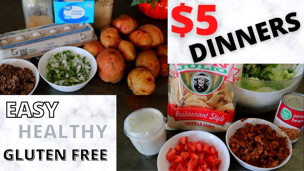 $5 Dinners FAMILY FRIENDLY /EASY, Healthy, and AFFORDABLE /Budget friendly /Gluten free on the CHEAP