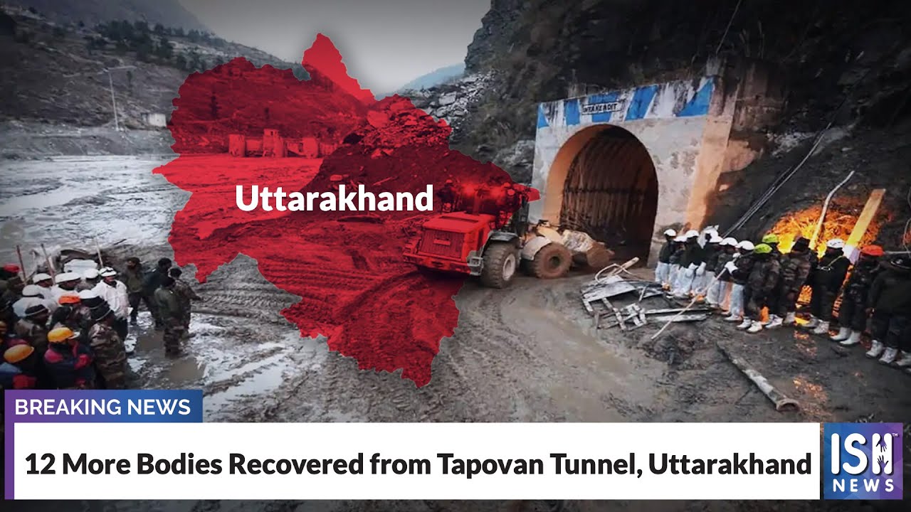 12 More Bodies Recovered from Tapovan Tunnel, Uttarakhand