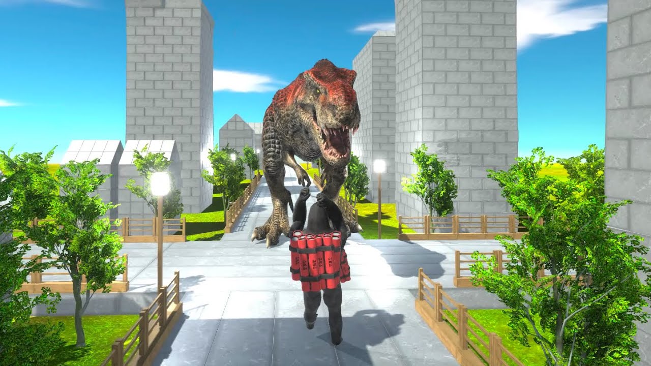 A Kaiju appeared in the city  － Animal Revolt Battle Simulator