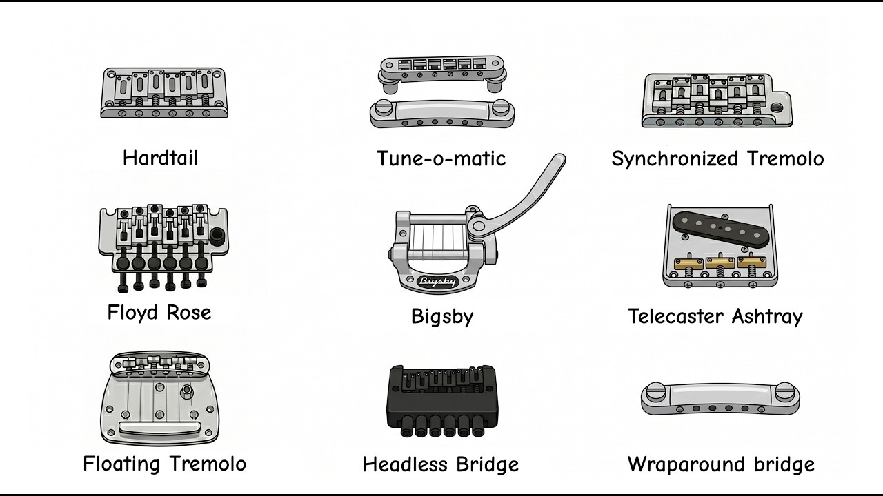 Every Electric Guitar Bridge Explained