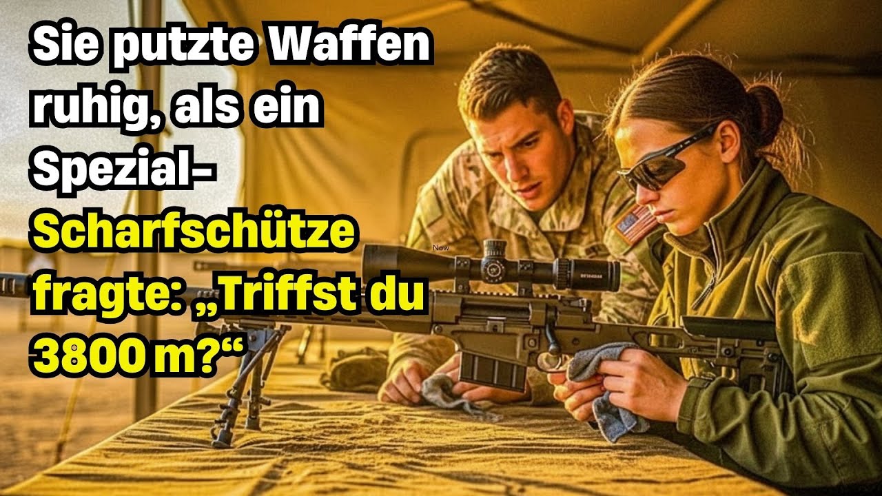 Sie putzte Waffen ruhig, als ein Spezial-Scharfschütze fragte: „Triffst du 3800 m?“