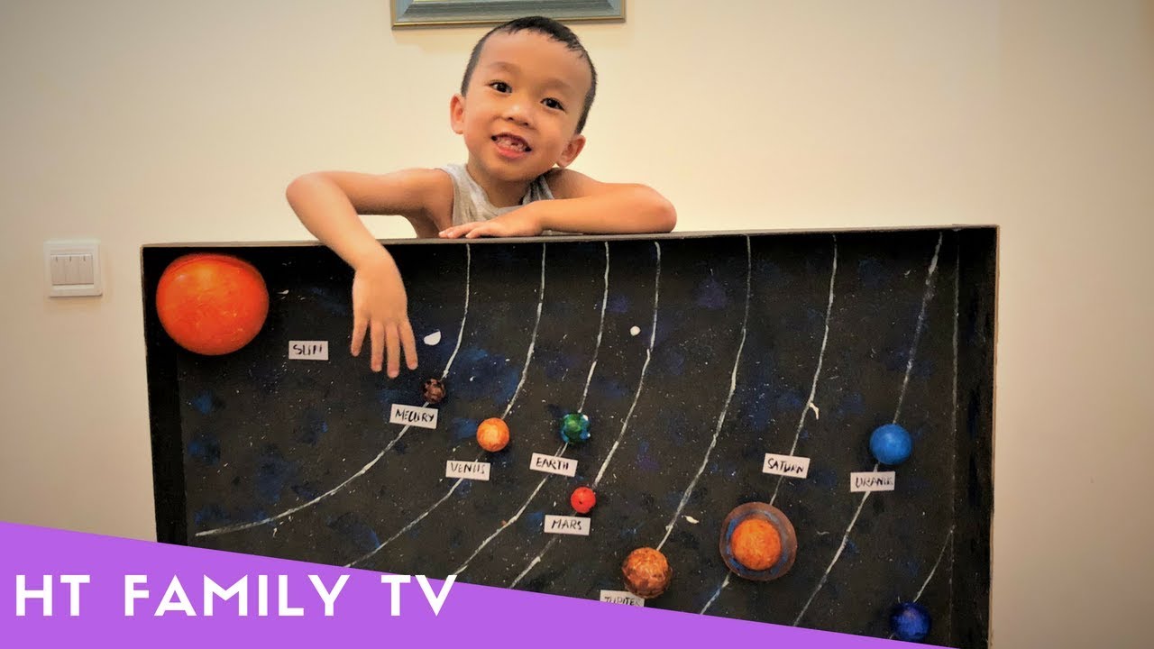 Eight Planets In The Solar System &hearts;️Video Funny For Kids&hearts;️ L&agrave;m M&ocirc; H&igrave;nh 3D Hệ Mặt Trời &hearts;️HT BabyTV ✔︎