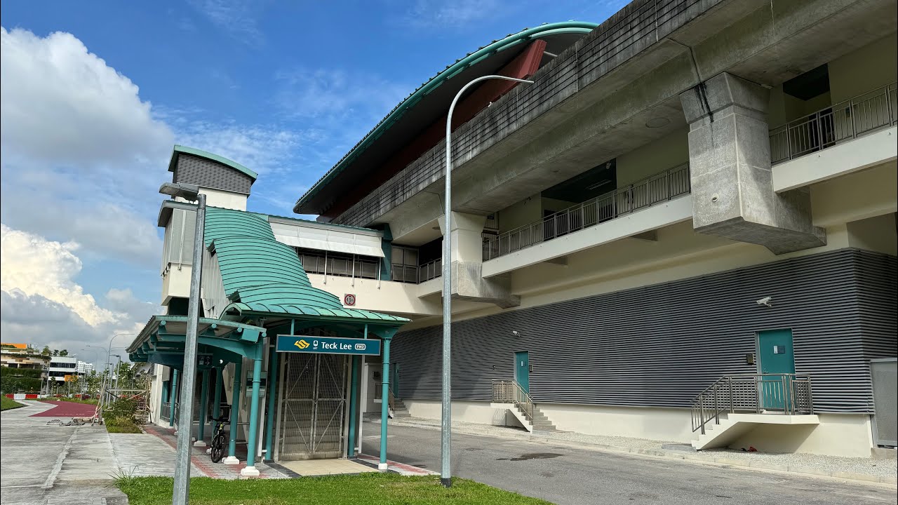 Teck Lee LRT Station in 2024 (Built in 2002)