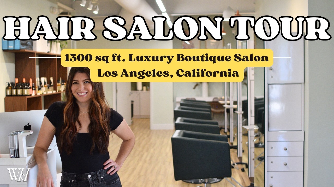 Salon Tour of a Small Hair Salon in California | Cozy & Stylish Setup for Personalized Service