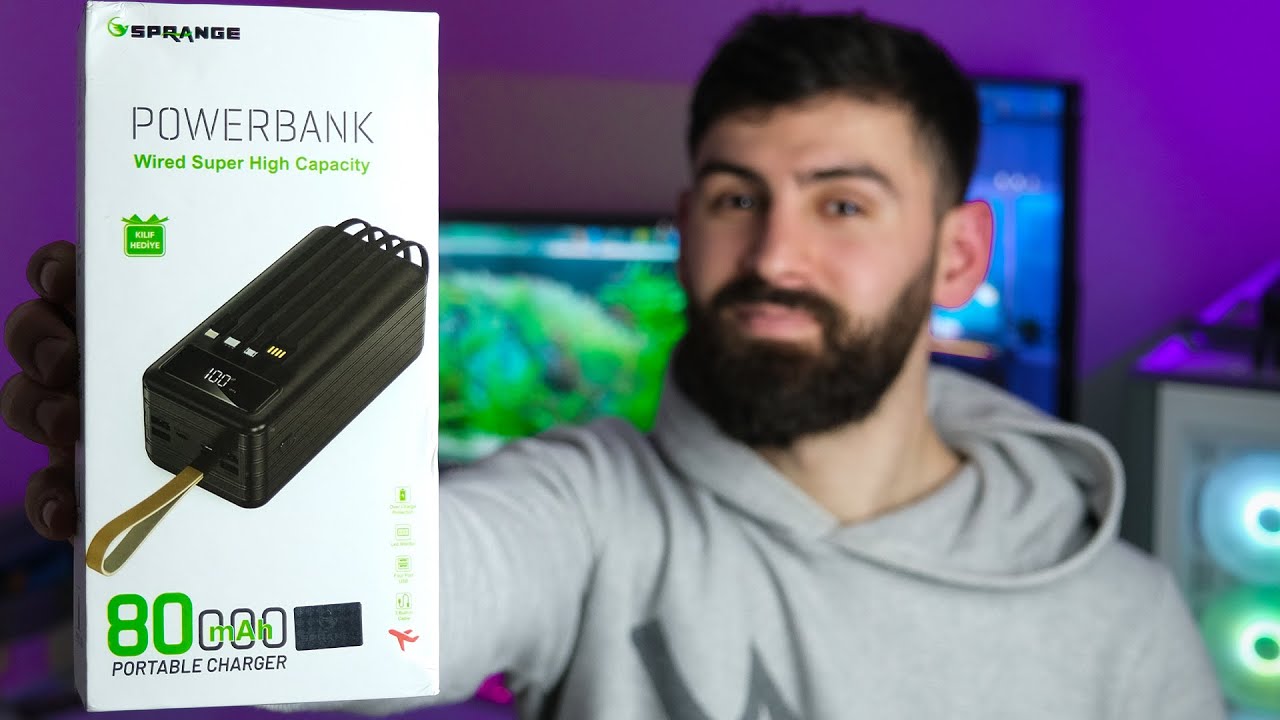 AKÜ GİBİ 80.000 BİNLİK POWER BANK!