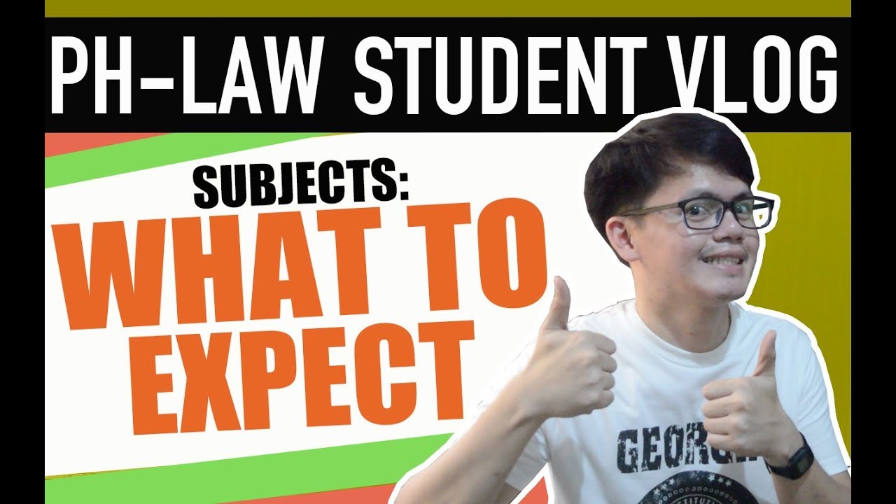WHAT TO EXPECT SA SUBJECTS | LAW SCHOOL PHILIPPINES