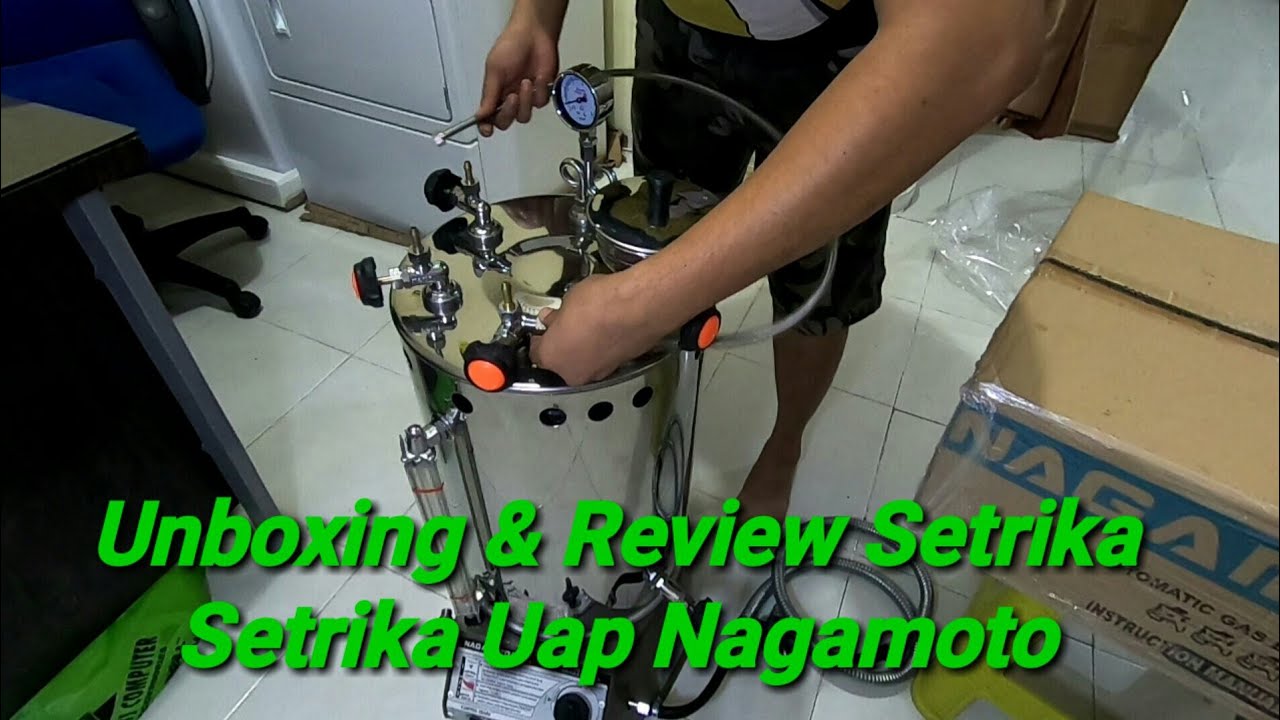 Unboxing & Review Setrika Uap Nagamoto / Boiler Nagamoto Otomatis Laundry Kiloan