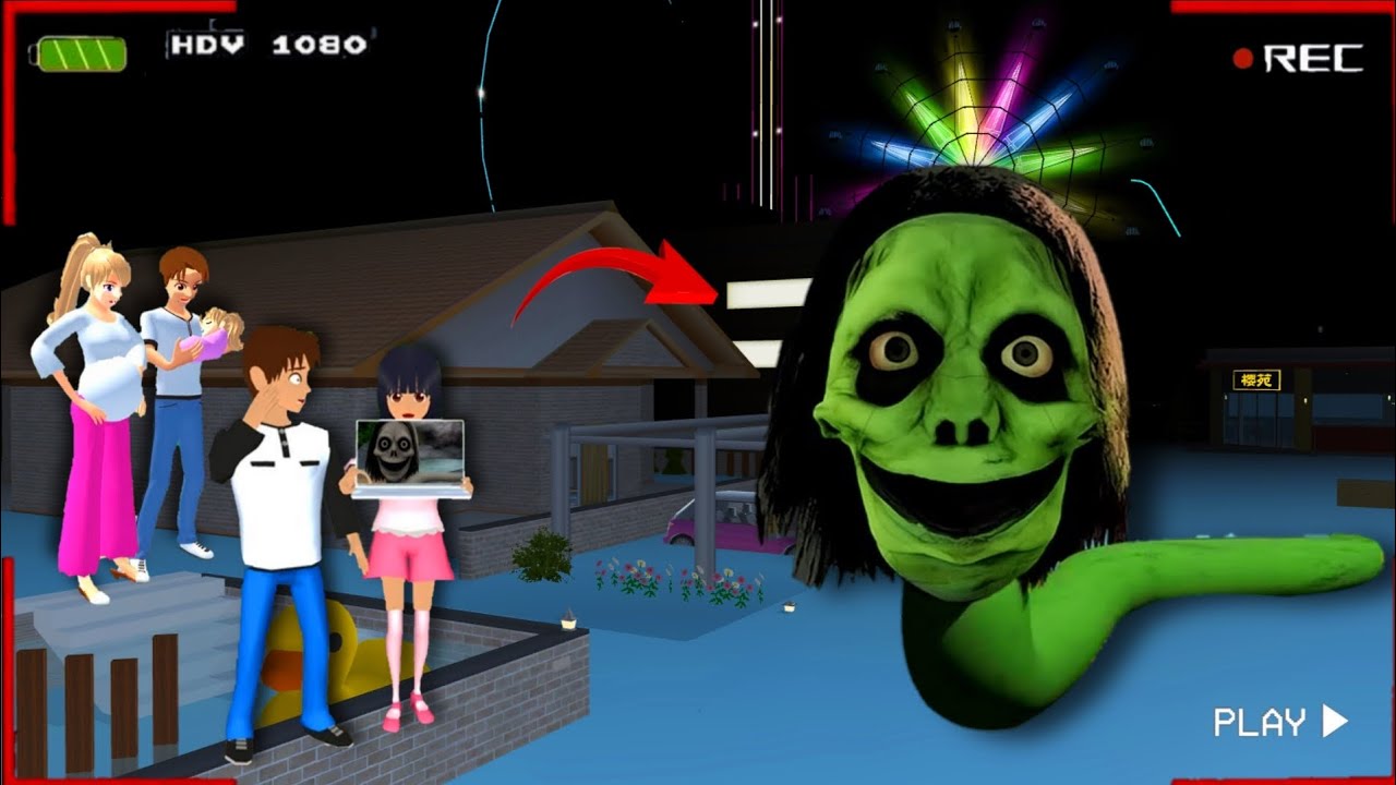 Yuta dan Mio Panik Setelah CCTV Merekam Hantu Ular Alpha di Depan Rumah 😱| Sakura School Simulator
