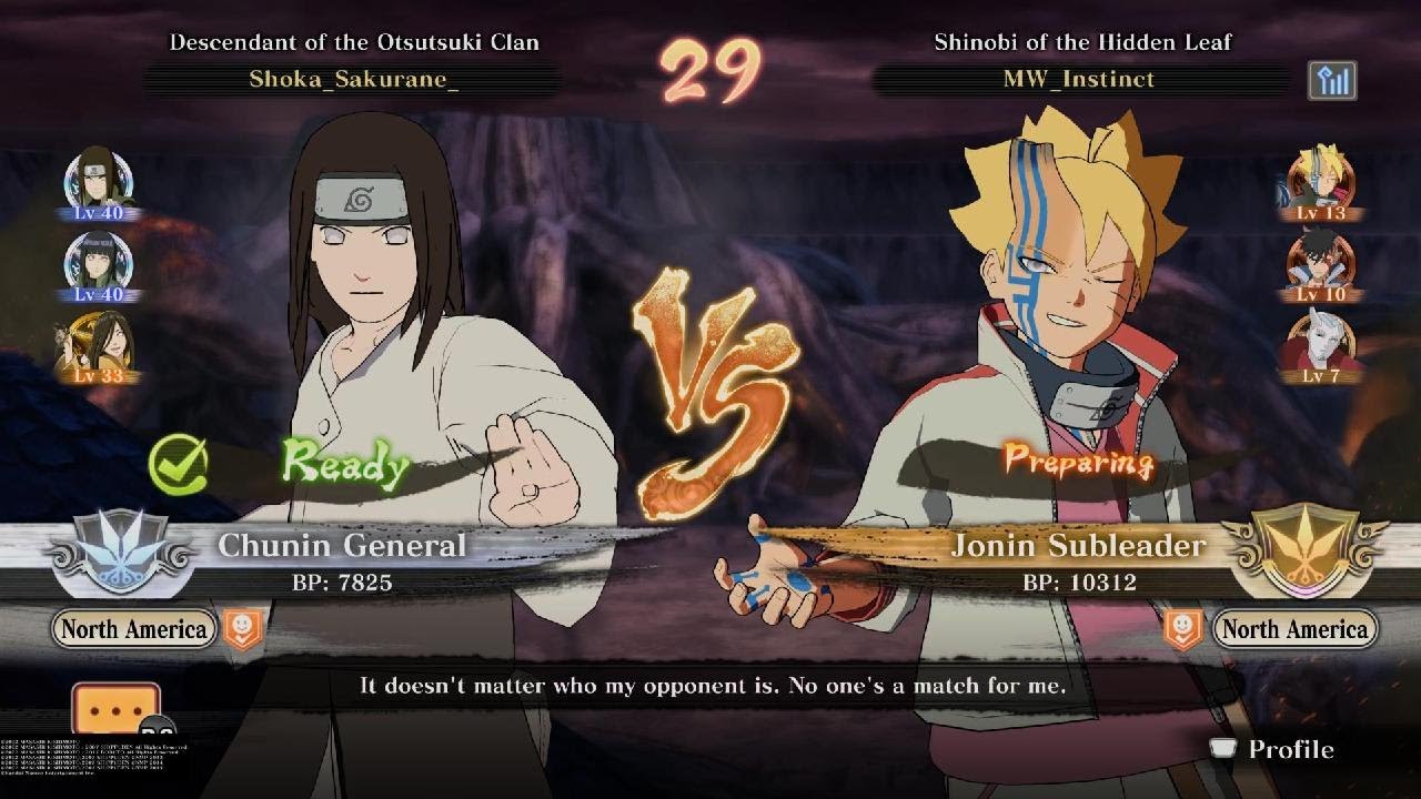 Neji vs Boroshiki NARUTO STORM CONNECTIONS online Ranked gameplay No Commentary
