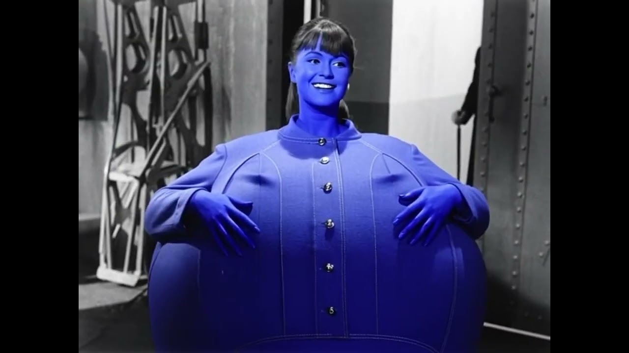 Black and White and Blue All Over (1971 Violet Beauregard inflation)