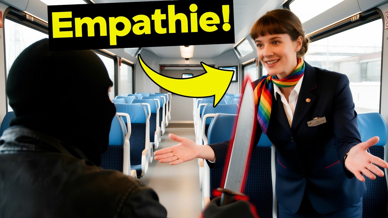 Gewalt in der Bahn: Mehr EMPATHIE gegen Messer? [KI Satire]