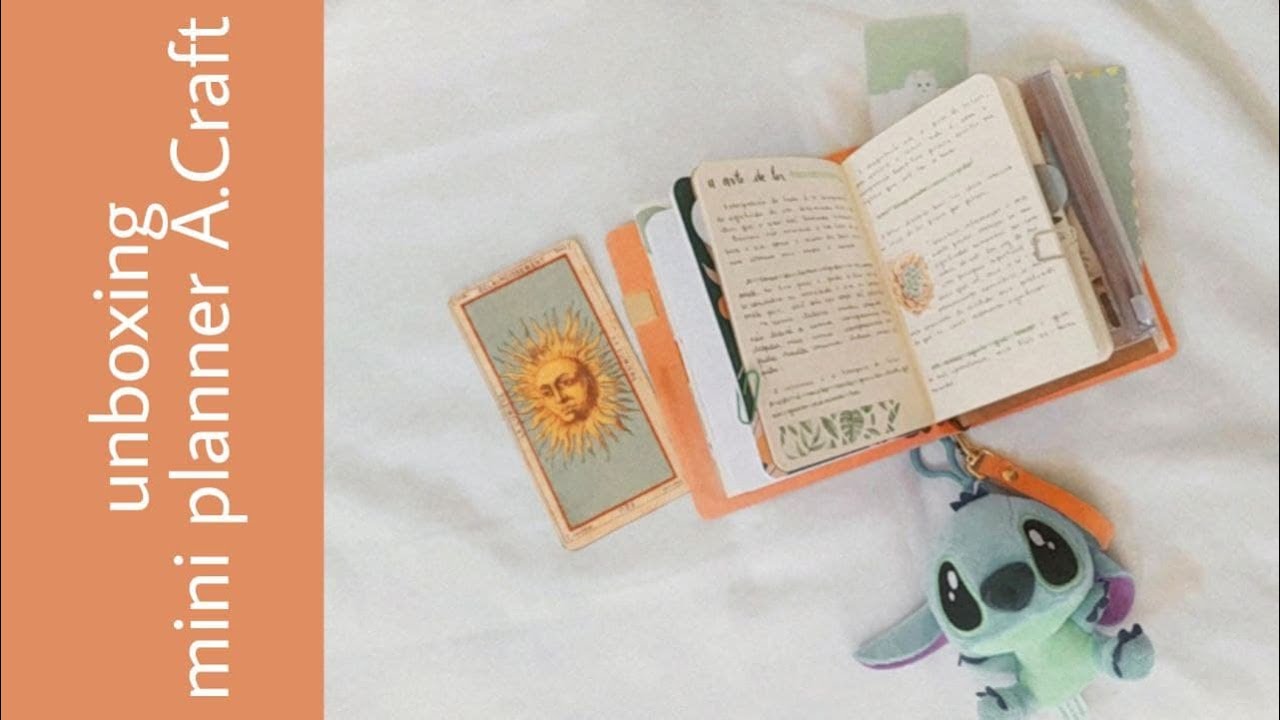 Unboxing mini planner acraft (estilo midori traveler's notebook)