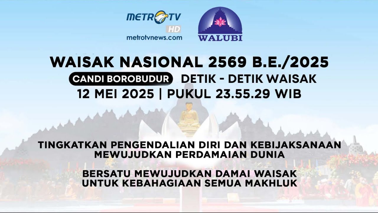 [LIVE] WAISAK NASIONAL 2569 BE /2025 (LIVE DARI CANDI BOROBUDUR)