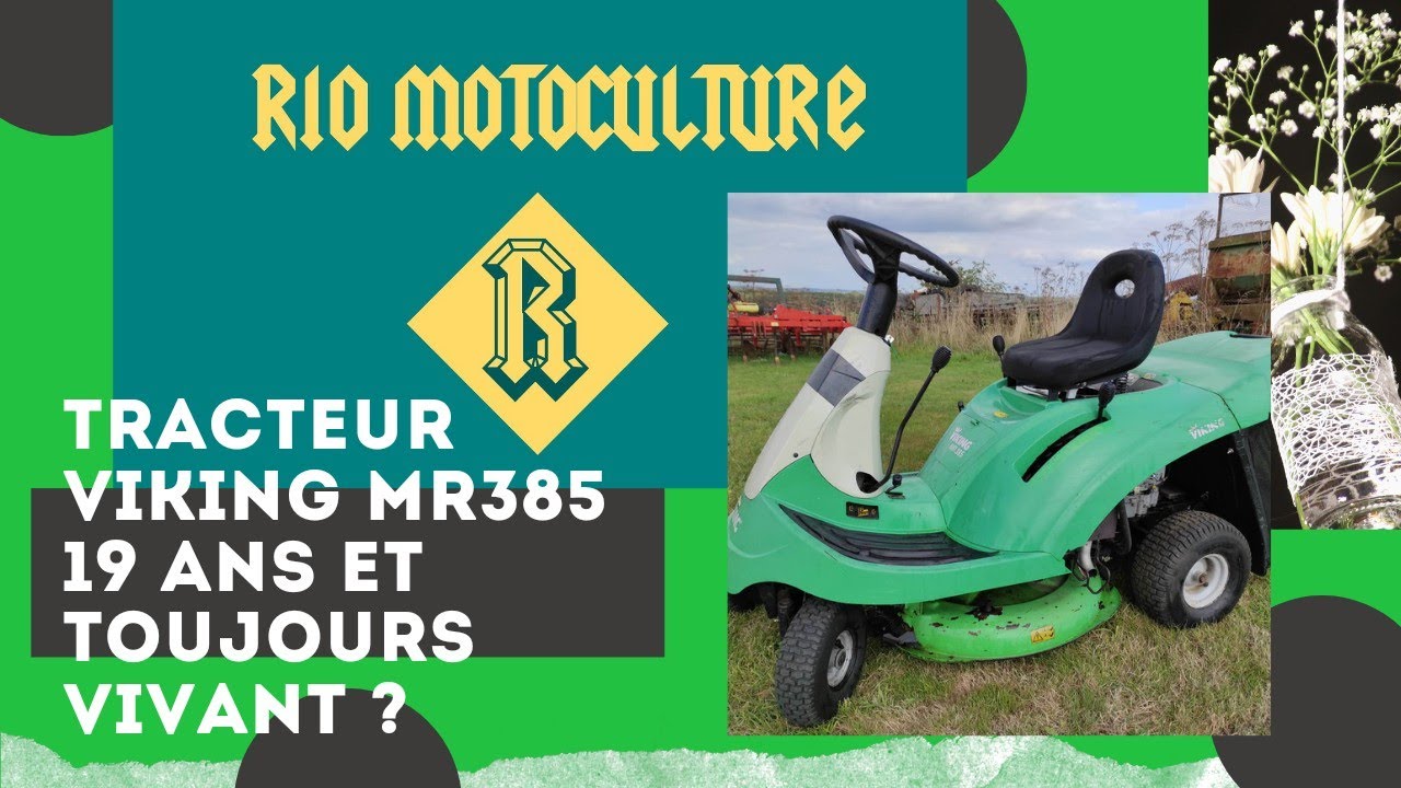 état des lieux autoporté tracteur tondeuse viking Stihl MR 385