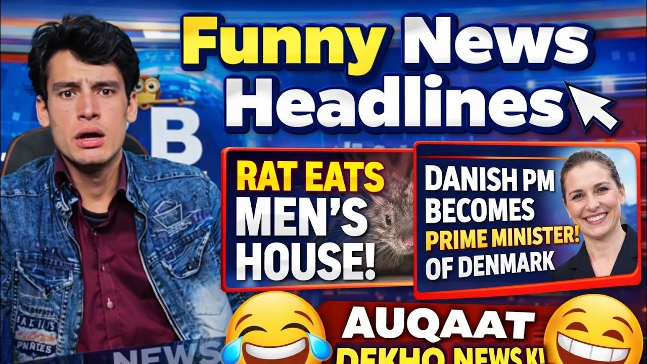 “Aaj Ki Sab Se Funny News Headlines 🤣 | Hasna Mana Hai! | Breaking News Nahi, Breaking Laughter