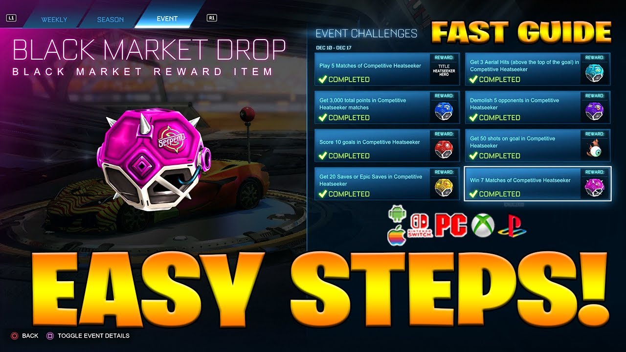 Как выполнить все задания &laquo;Принеси жару&raquo; в Rocket League! (Задания с бесплатными наградами)