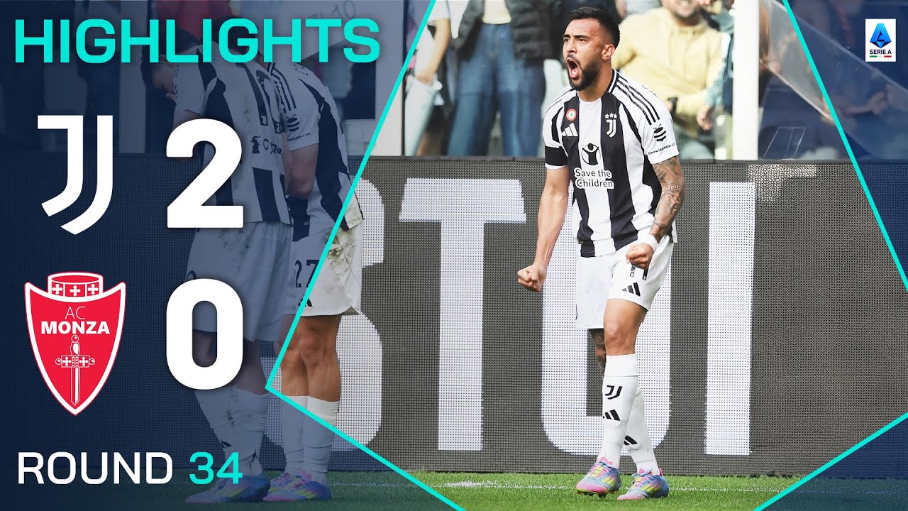 JUVENTUS-MONZA 2-0 | HIGHLIGHTS | Juve Maintain Top 4 Fight  With Home Win | Serie A 2024/25