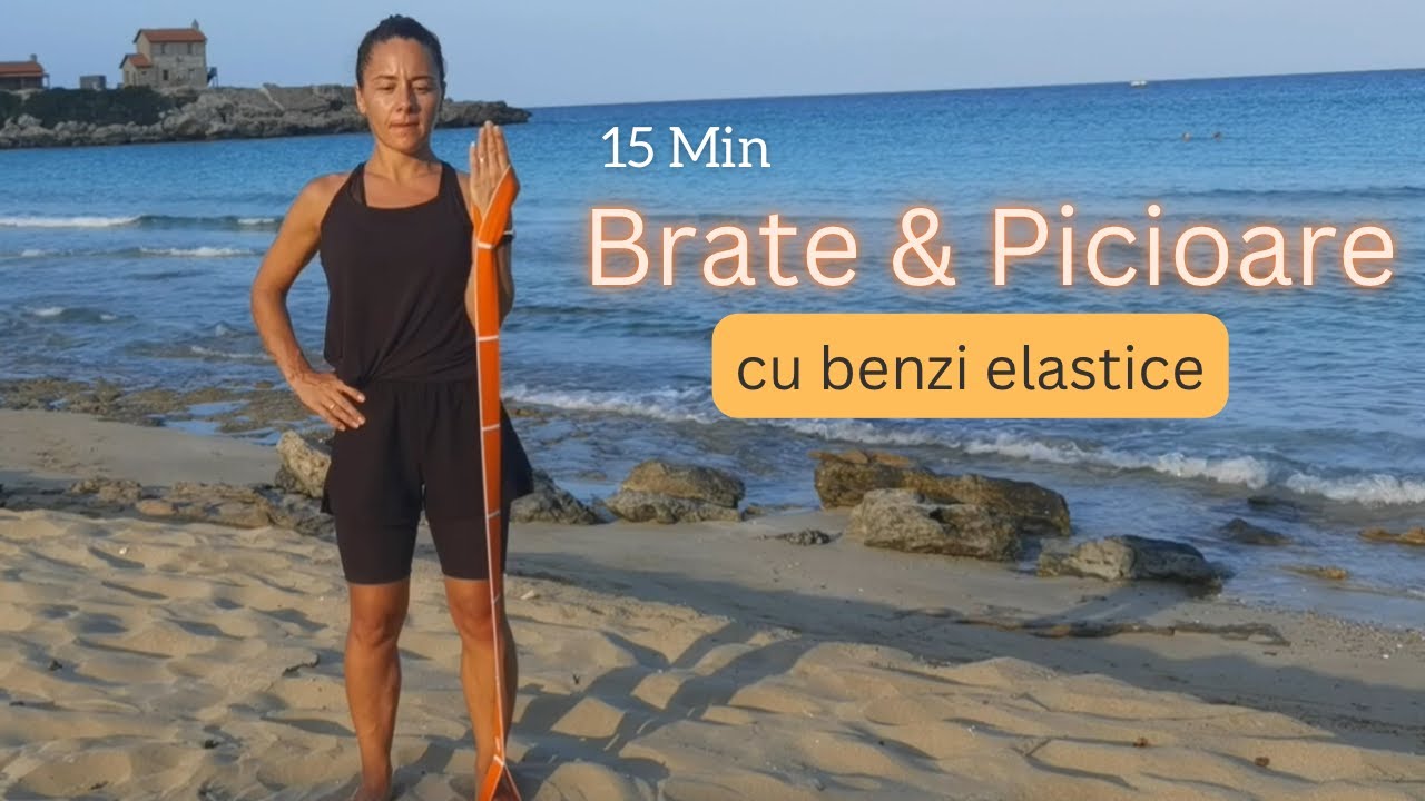 Exercitii pentru brate si picioare cu banda elastica