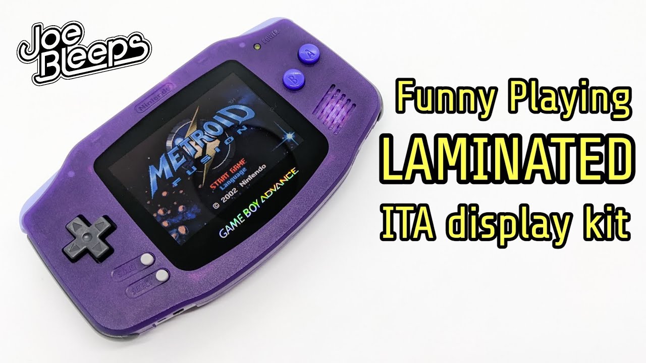 Nintendo Game Boy Advance Laminated ITA TFT install tutorial