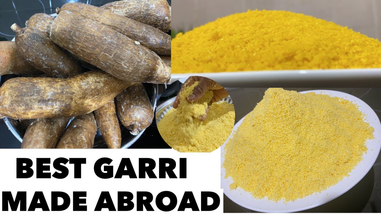 HOmemade Garri / HOW TO MAKE GARRI FROM SCRATCH (THE BEST HOMEMADE GARRI MADE ABROAD) #homemade