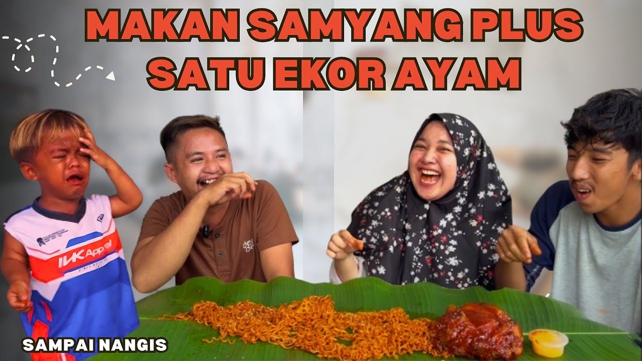 Mukbang Mie Samyang Plus Satu Ekor Ayam || Ikram Kalah Lawan Pedas! 😭🔥