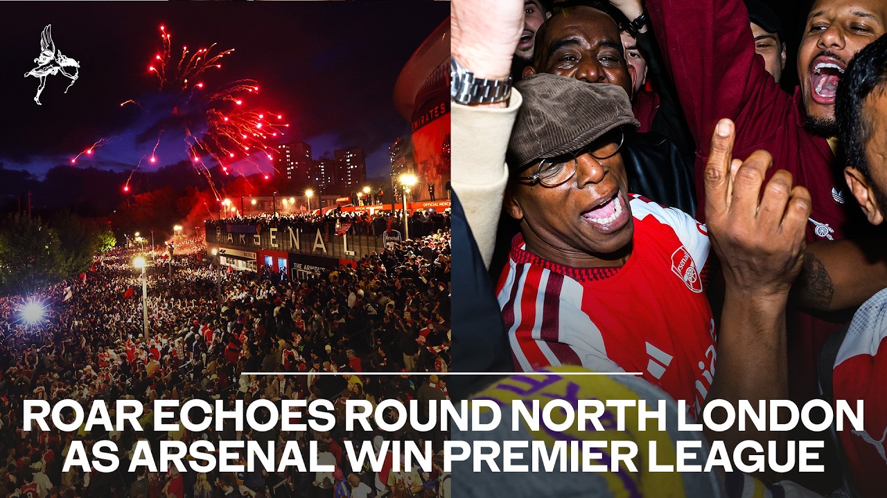 Loud roar echoes round north London as Arsenal win Premier League