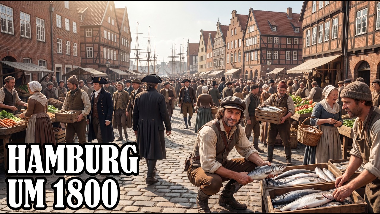 Eine Tour durch Hamburg um 1800 (K.I. Rekonstruktion)