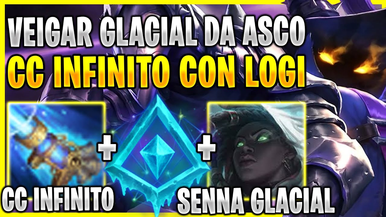 🥶¡QUIEREN LLORAR AL VER CC INFINITO CON VEIGAR GLACIAL Y SENNA GLACIAL! *DUO LOGI BOT*