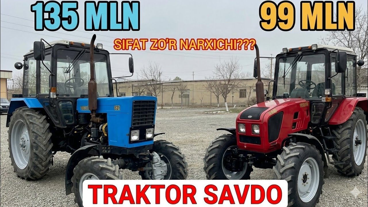 🔥​ARZONMI YOKI SIFATLI? 💸 2026: 9 FEVRAL TRAKTOR NARXLARI BILAN TANISHAMIZ! 🚜✨
