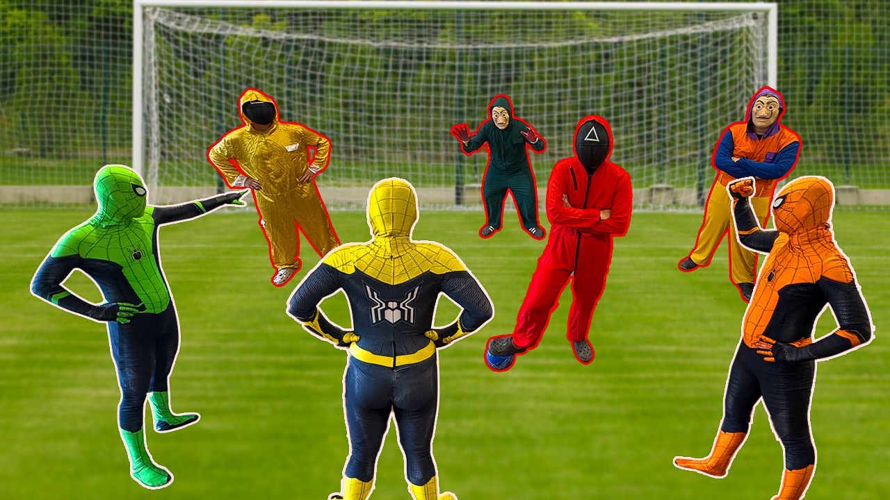 SUPERHERO's Story || TEAM SPIDER-MAN vs BAD GUY TEAM Play Football In Real Life !!! ( Funny, POV )