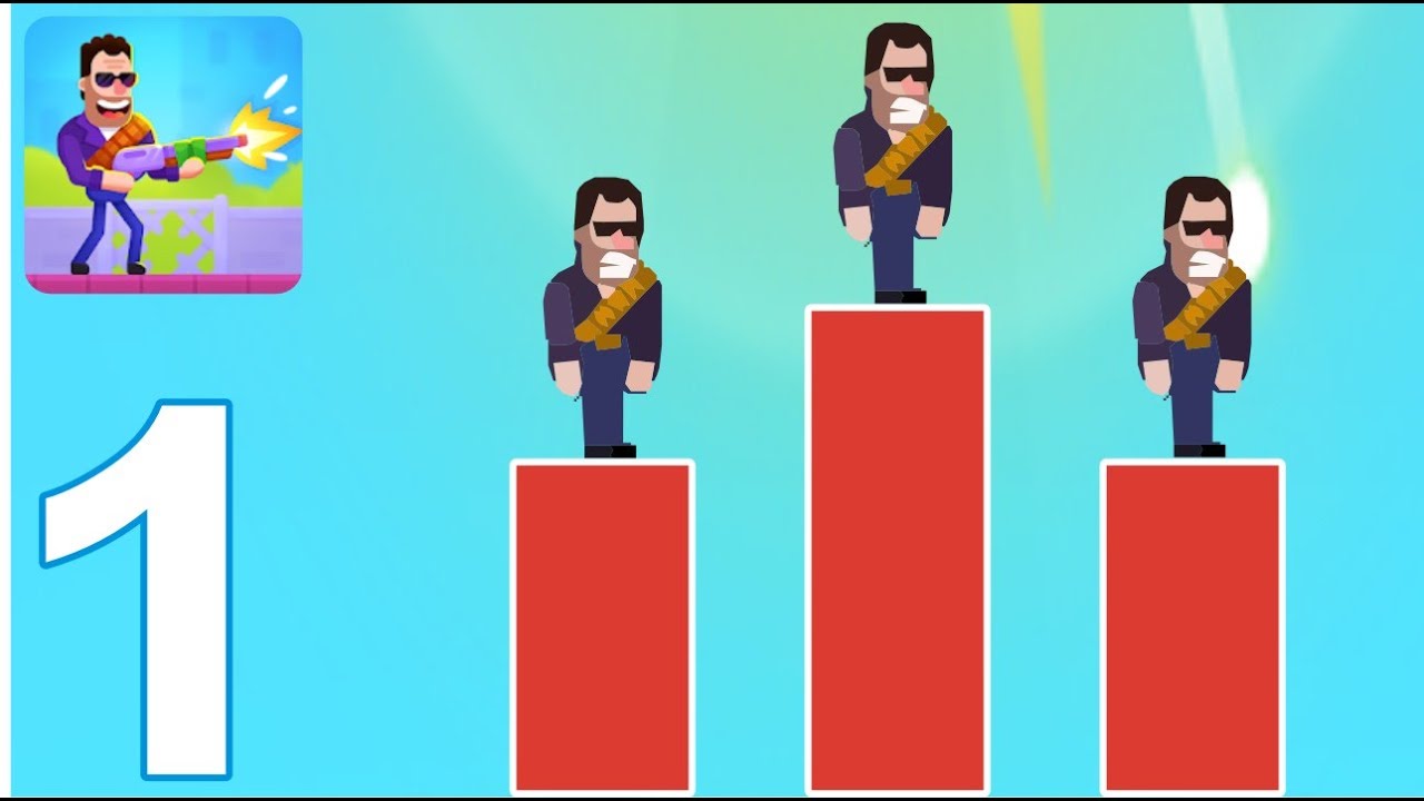 Hitmasters - Gameplay Walkthrough Part 1 - Level 1-15 Complete (iOS, Android)