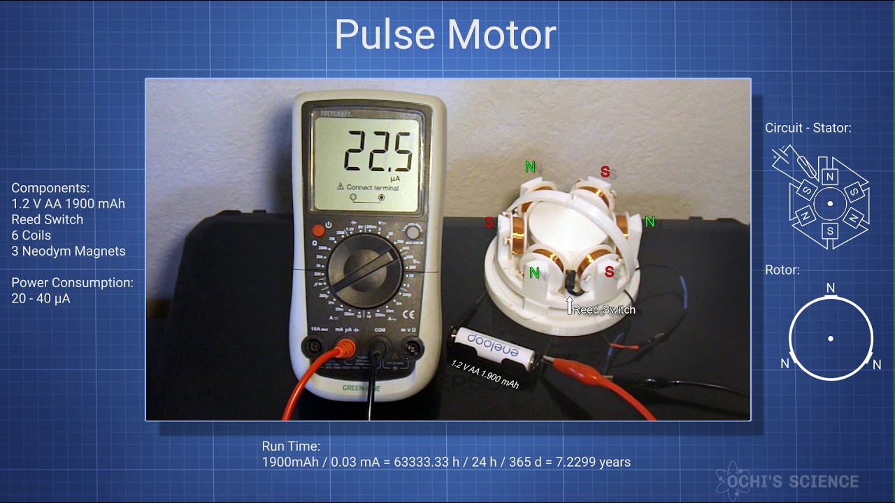 Pulse Motor - Very low current - DIY