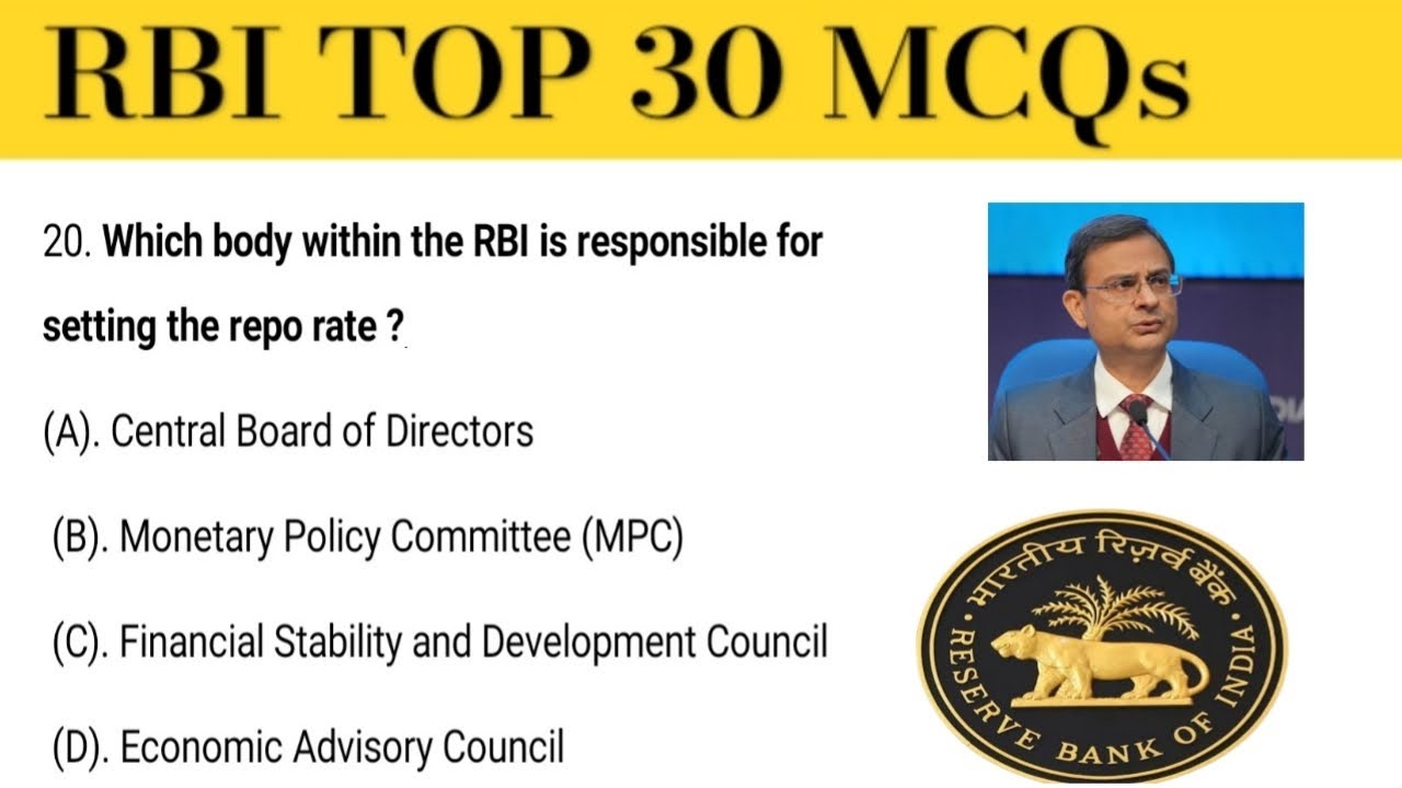 RBI Important questions / RBI Gk questions in english /RBI MCQ questions / Current Affairs 2025