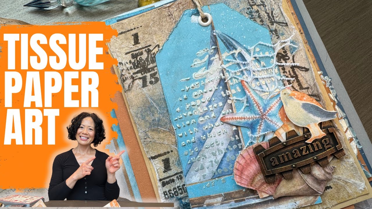 ASMR | Decorating a Junk Journal | Art on Envelopes| HOW I MADE THIS JUNK JOURNAL FROM SCRATCH!