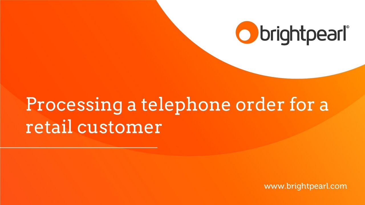 Sales: Retail telephone orders