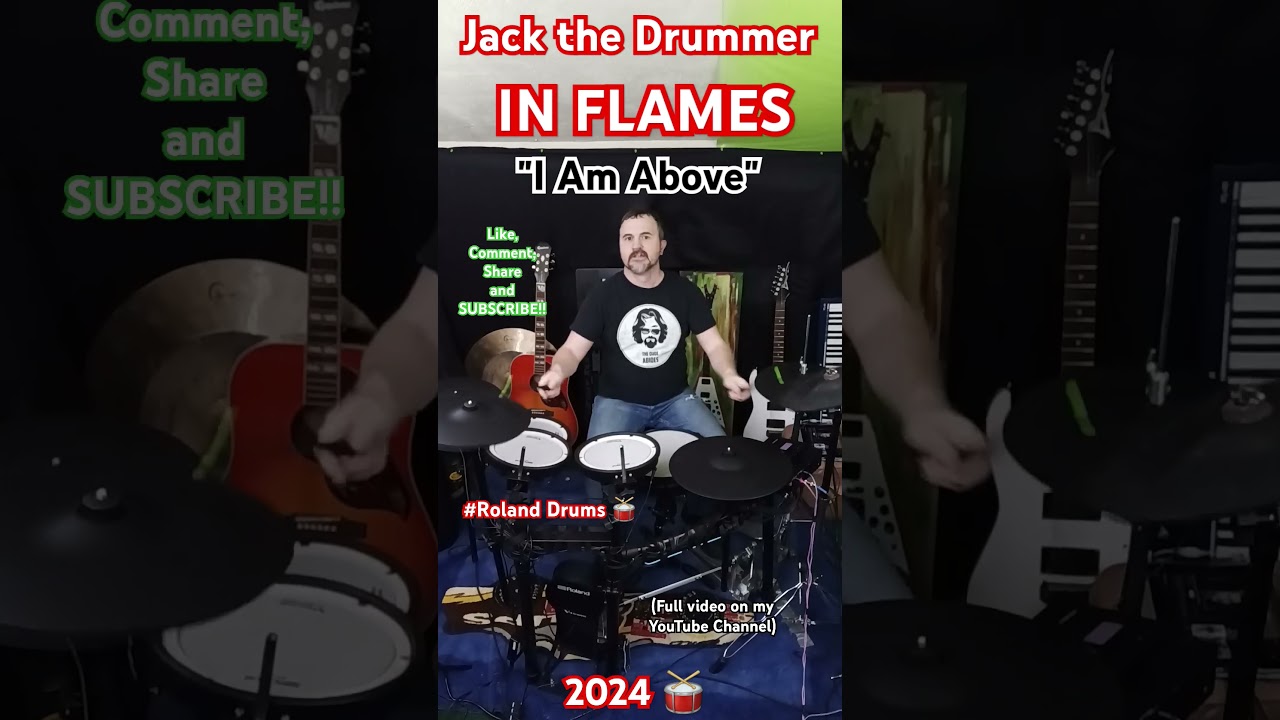IN FLAMES - "I Am Above" drum playthrough 