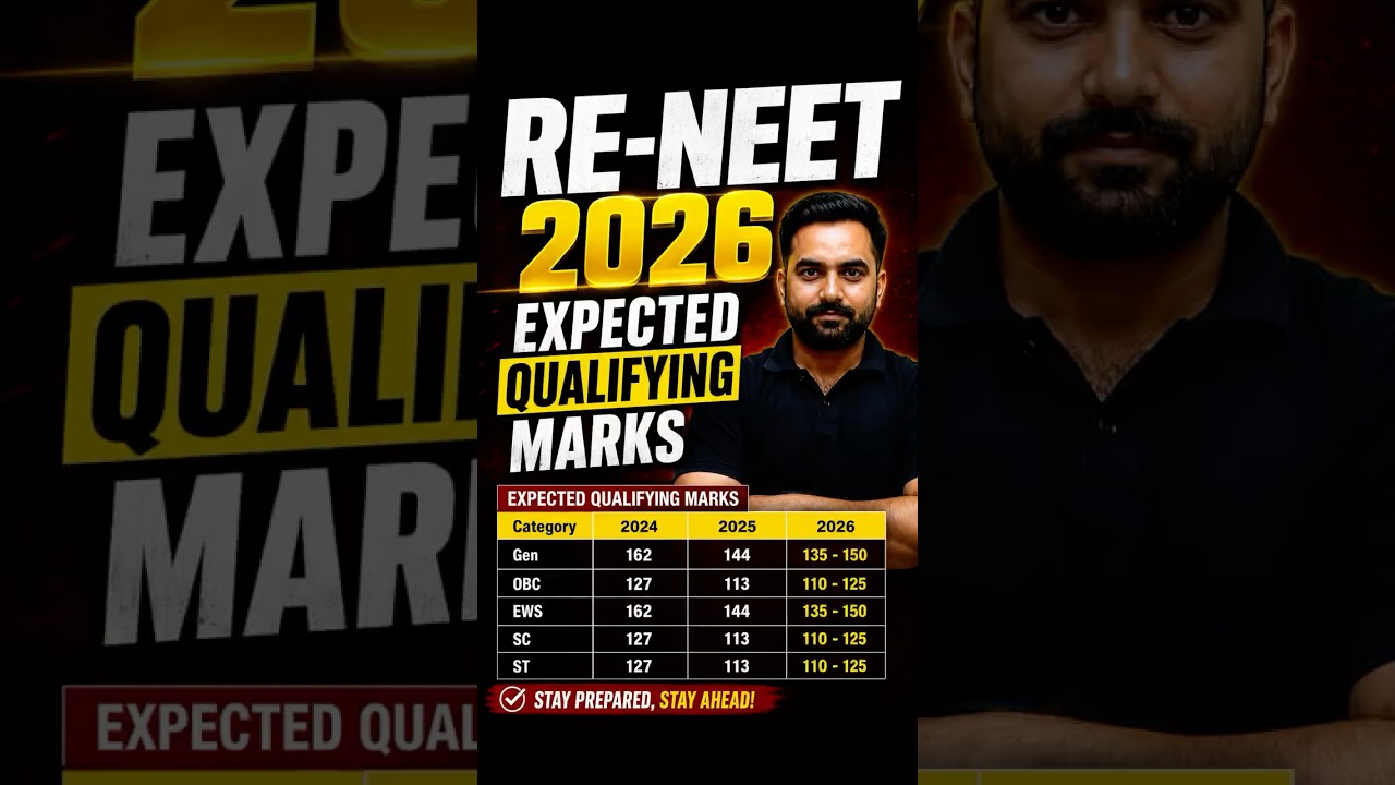 NEET 2026 Expected Cutoff Released? Category-wise Qualifying Marks | General, OBC, SC, ST🔥