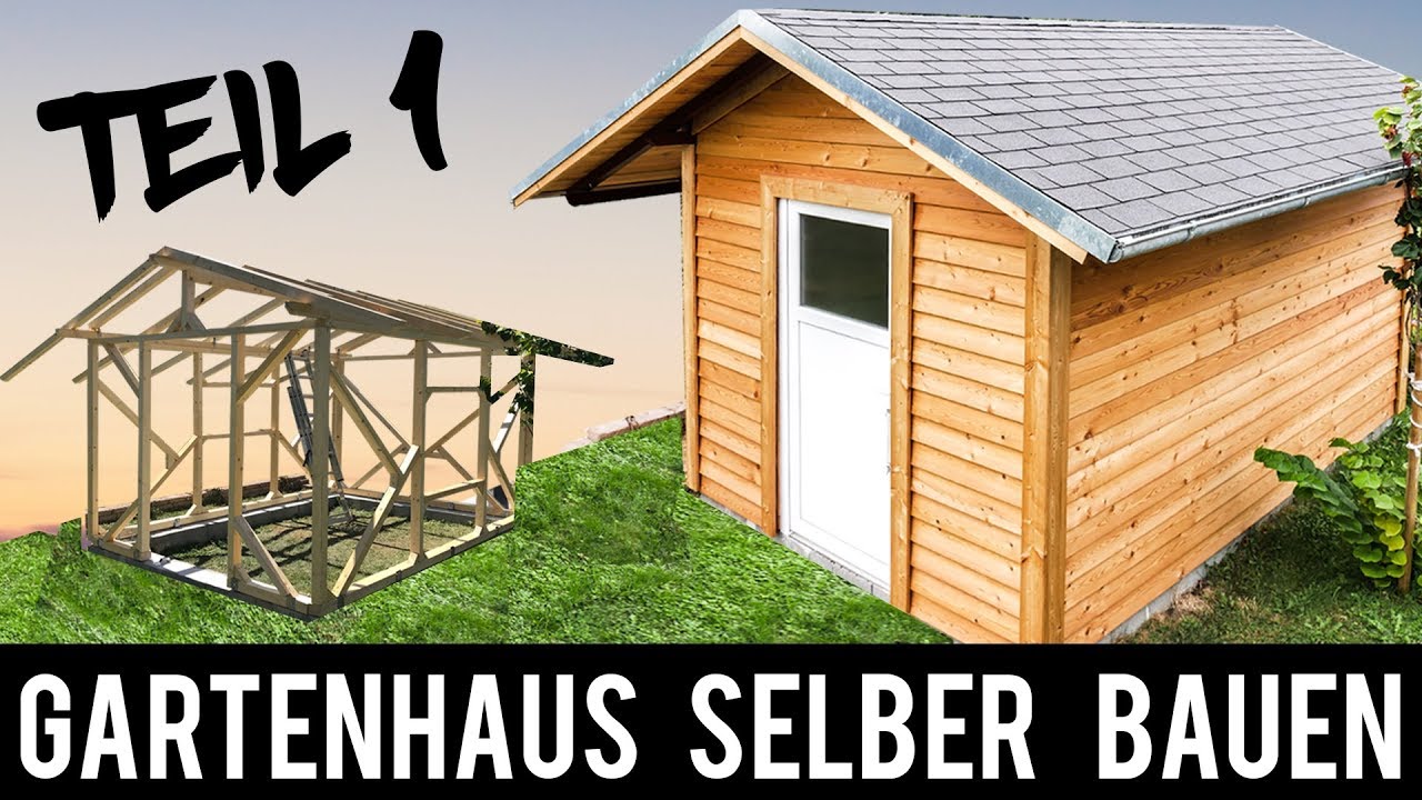 (1/4) 🔥 Gartenhaus 🔥 SELBER BAUEN - ANLEITUNG Schritt für Schritt (Gartenhütte, Holzhütte)