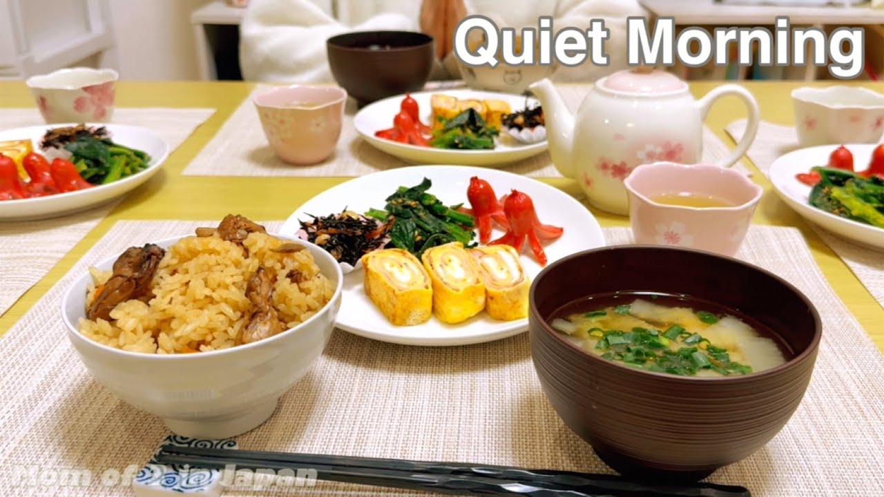 A Quiet Morning in Japan ☀️ | Oyster Rice Breakfast Before Work