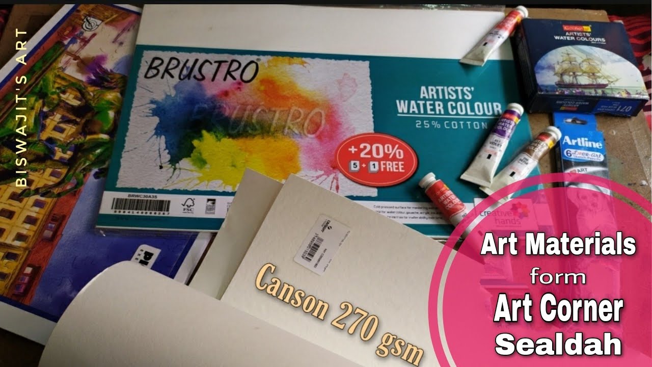 Brought new Art Materials from Art Corner Sealdah // Art Shop visit kolkata / 
