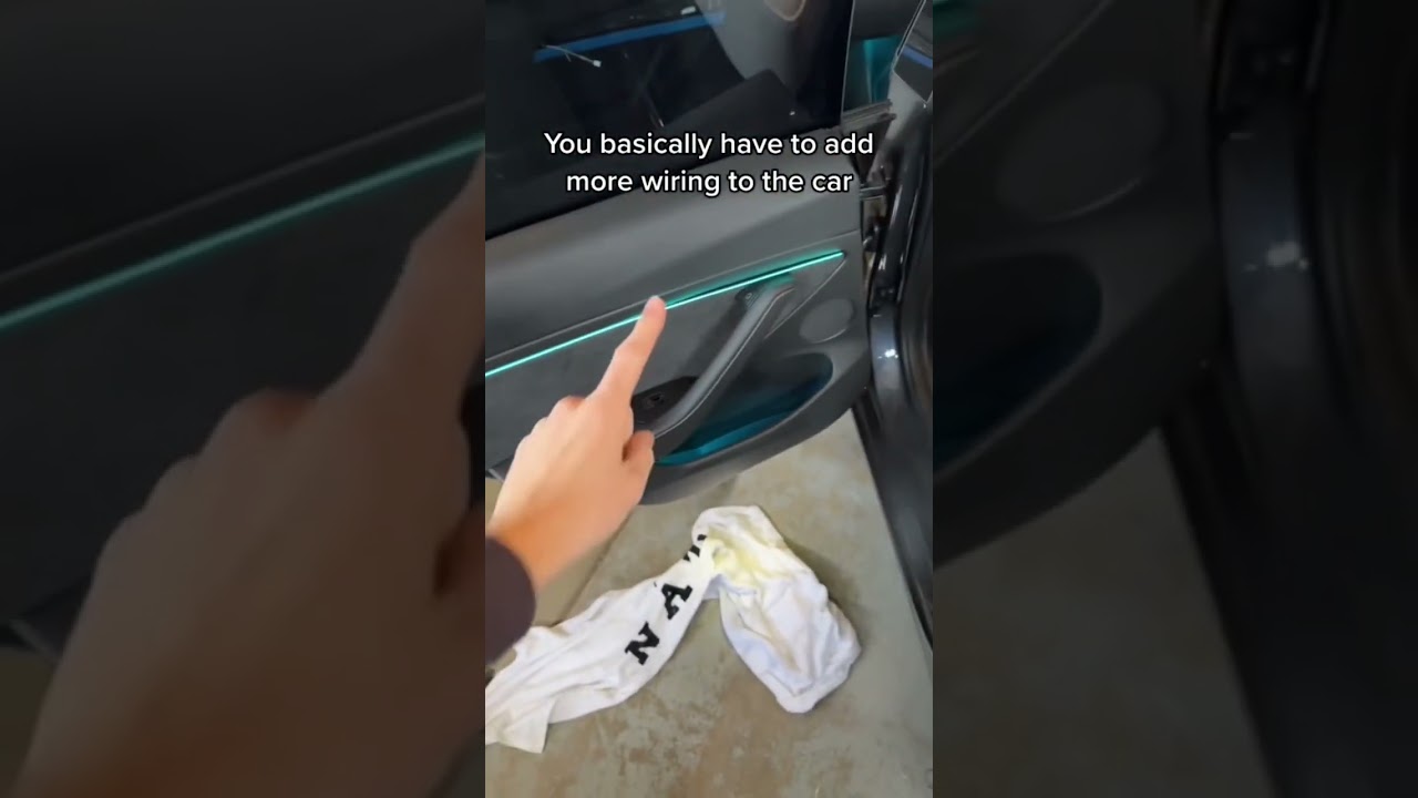 I Am Adding Ambient Lighting To My Tesla Model 3! 😅