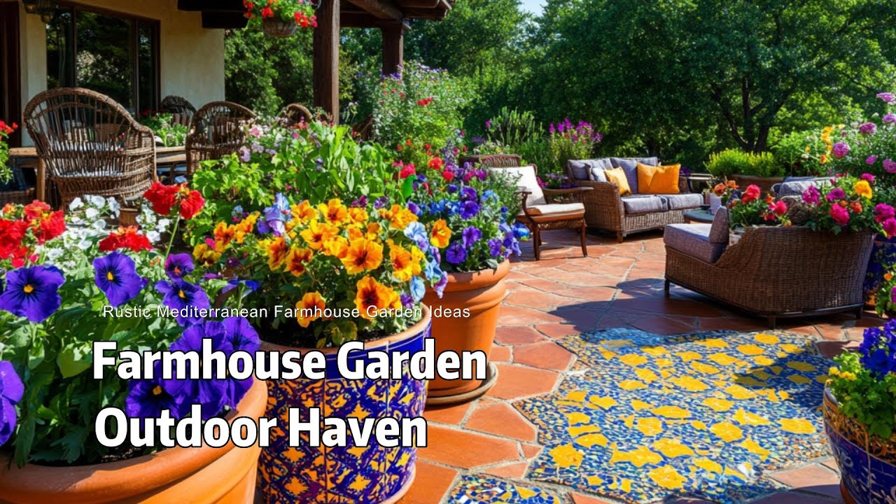 Top Rustic Mediterranean Farmhouse Garden Ideas to Elevate Your Outdoor Haven
