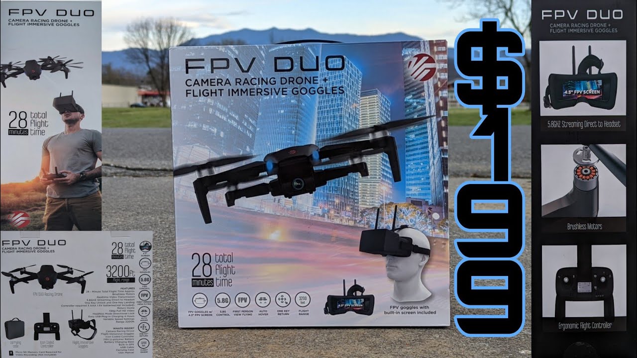 Vivitar FPV Duo Camera Racing Drone - Flight and Goggle Test