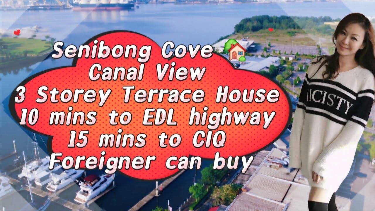 [JB Property新山直播看房] #senibongcove  高级富人区 🏡 #canalview #johorbahru #singapore #新山房地产 #新山直播 #ciq