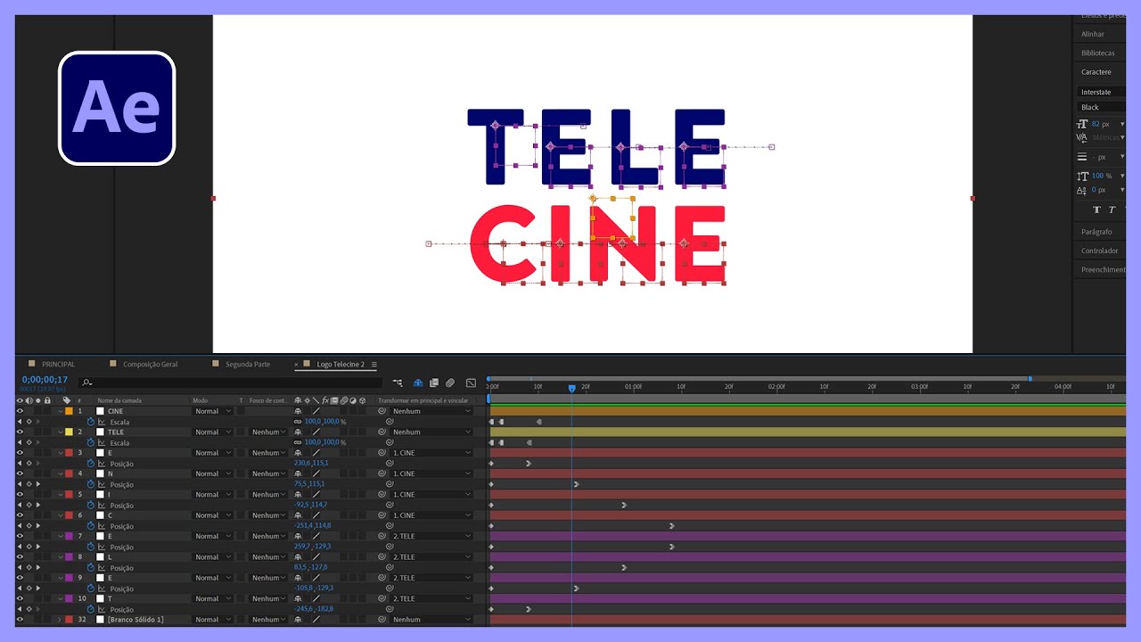 RECRIANDO O BUMPER DA TELECINE (2022) NO AFTER EFFECTS